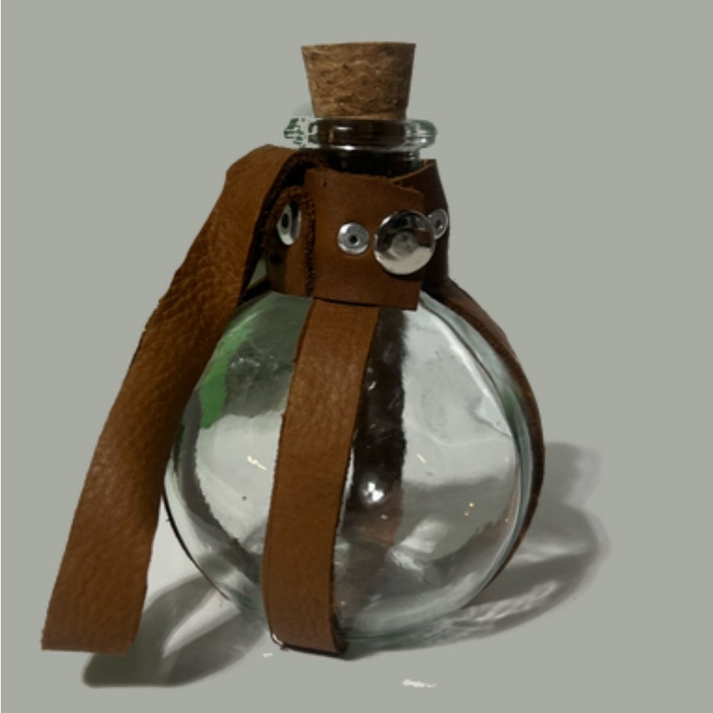 Potion Bottle and Handmade Genuine Leather Belt Holder